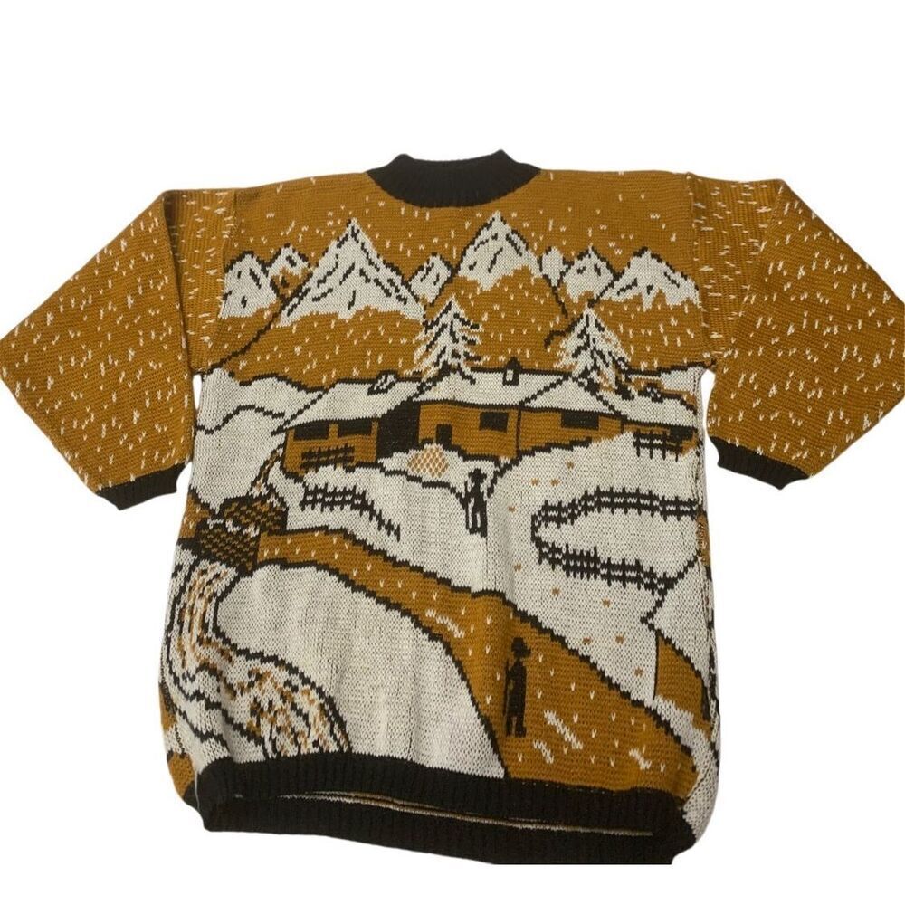 Vintage Multicolored Graphic Sweater